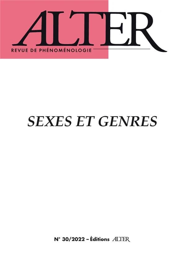 Revue de phénoménologie n.30 : sexes et genres