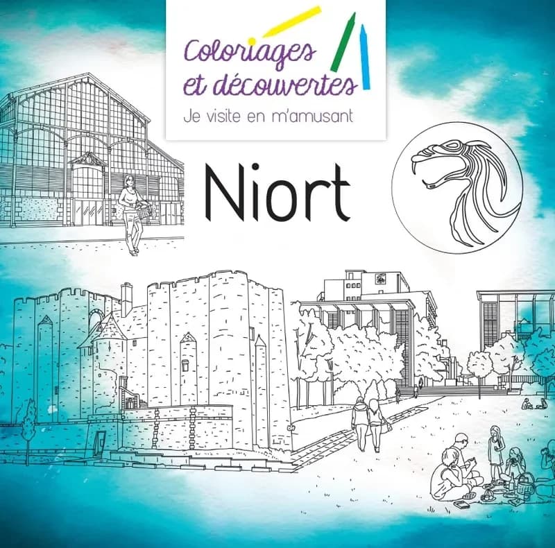 Coloriages et Découvertes : je visite en m'amusant : Niort : [Album à colorier]