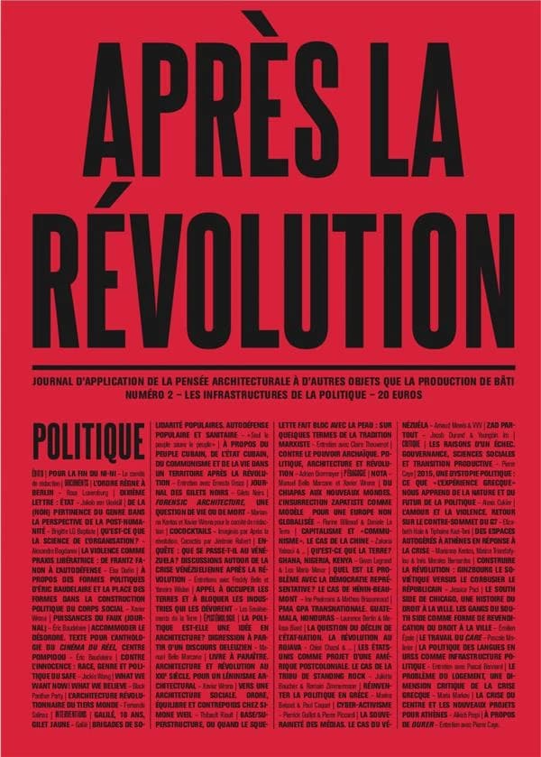 Après la révolution n.2 : politique