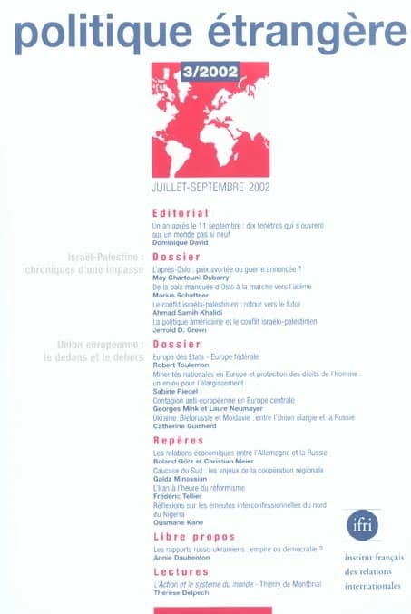 Les cahiers de l'ifri t.3 ; politique etrangere