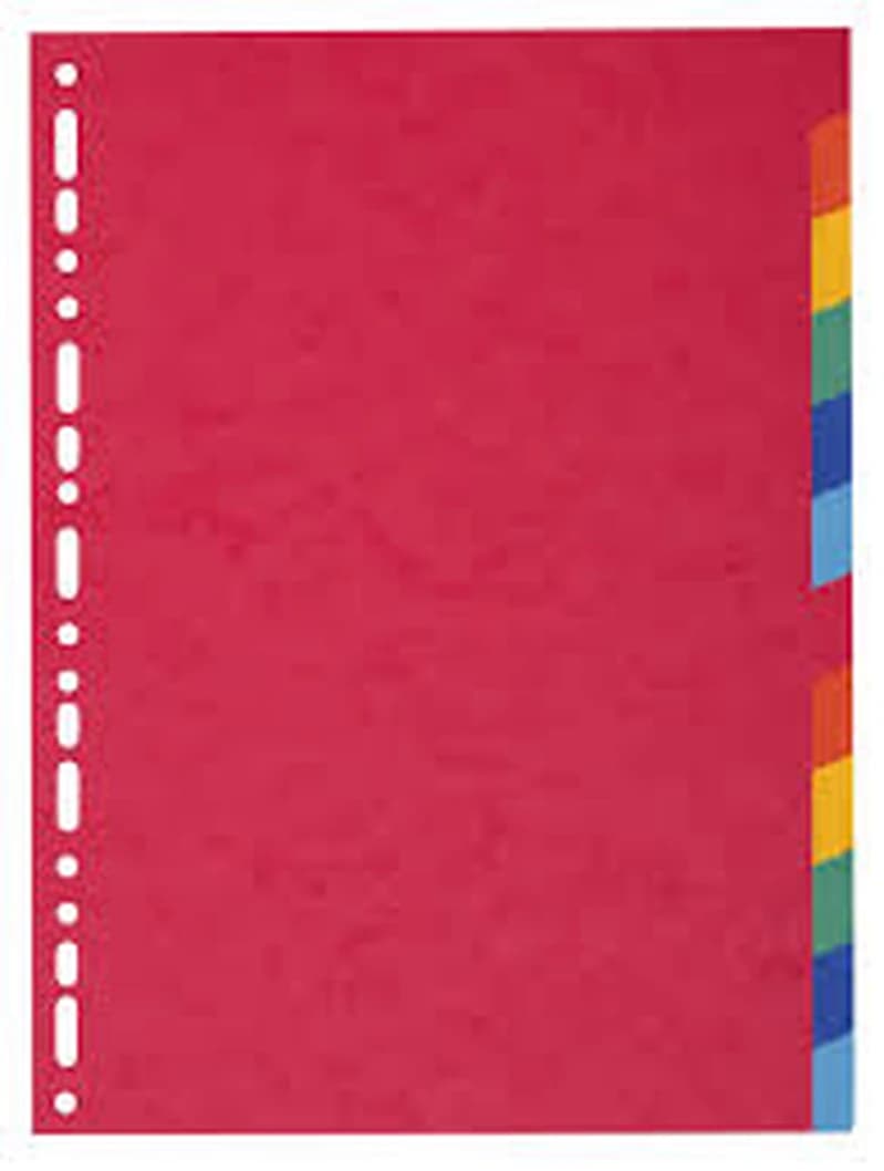 Intercalaires Sicla  - 12 par paquet - Plastique