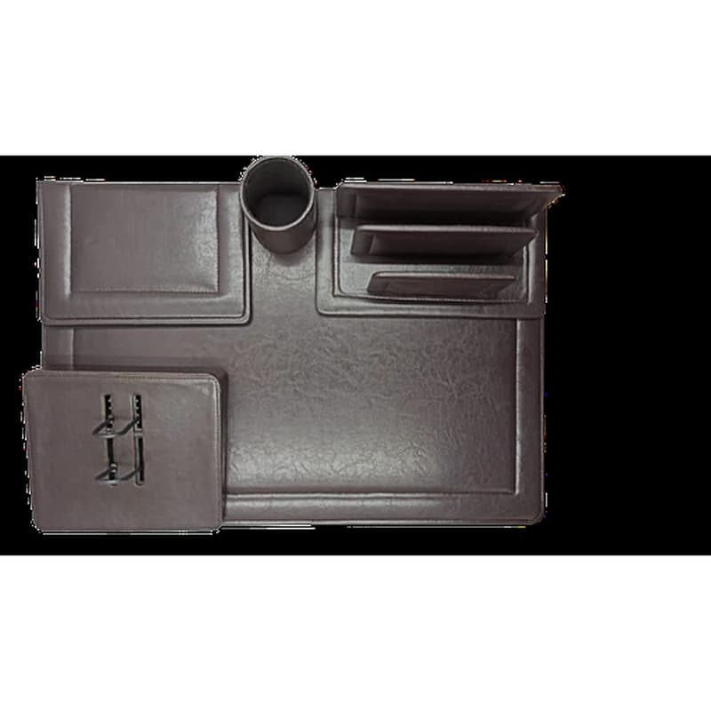 Sous Main Simili Cuir Marron