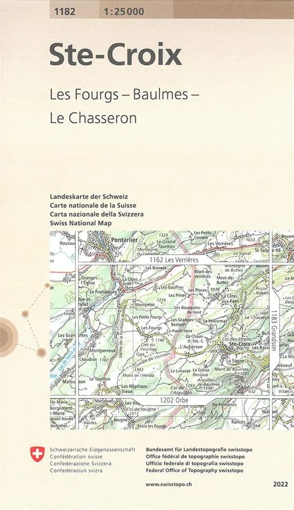 S[ain]te-Croix : Les Fourgs - Baulmes - Le Chasseron