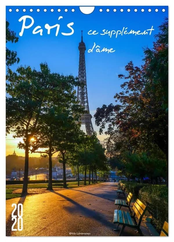 Paris, ce supplément d'âme (Calendrier mural 2026 DIN A4 horizontal), CALVENDO calendrier mensuel : Paris pour accompagner chaque mois de l'année, en 4 saisons et sur 14 pages d'un calendrier mural.