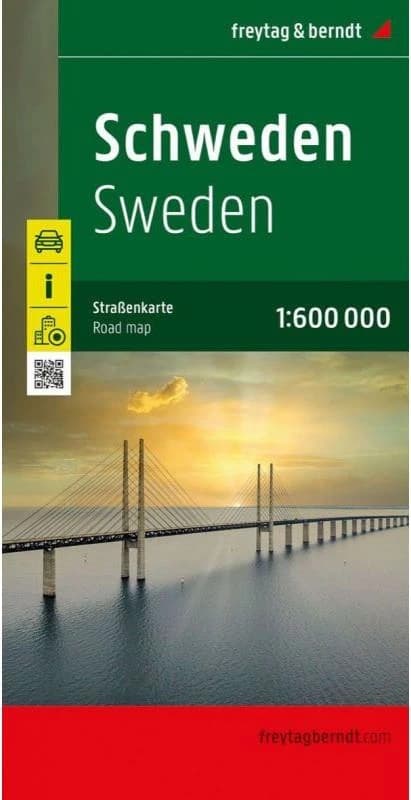 Schweden : Straßenkarte ([Nouvelle éd.]) [réalisé et publié par] Freytag-Berndt ; [diff. par Cartothèque EGG] : Sweden : road map : Sverige : Suède : Svezia
