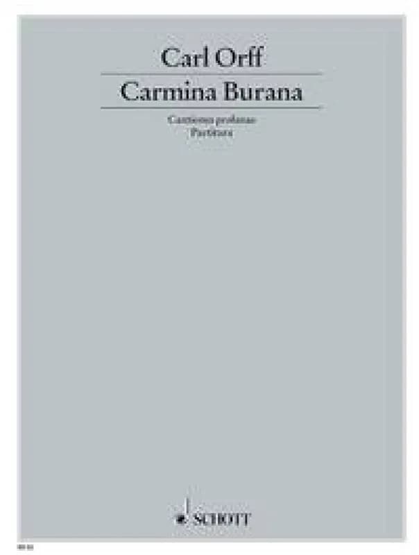Carmina Burana : Cantiones profanae. Soli (STBar), gemischter Chor (SATB), Kinderchor und Orchester. Dirigierpartitur.