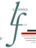 The girl with the flaxen hair clarinette-livre +partition