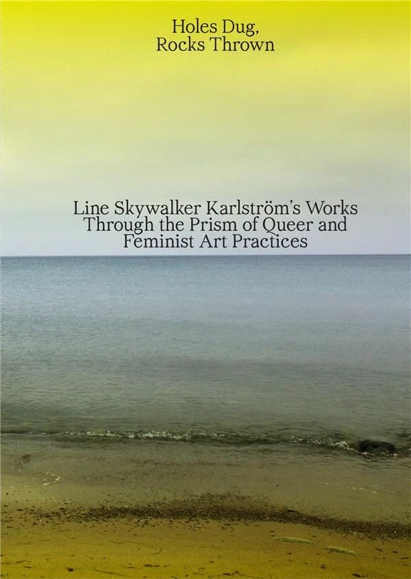 Holes Dug, Rocks Thrown : Line Skywalker Karlström's Works Through the Prism of Queer and Feminist Art Practices