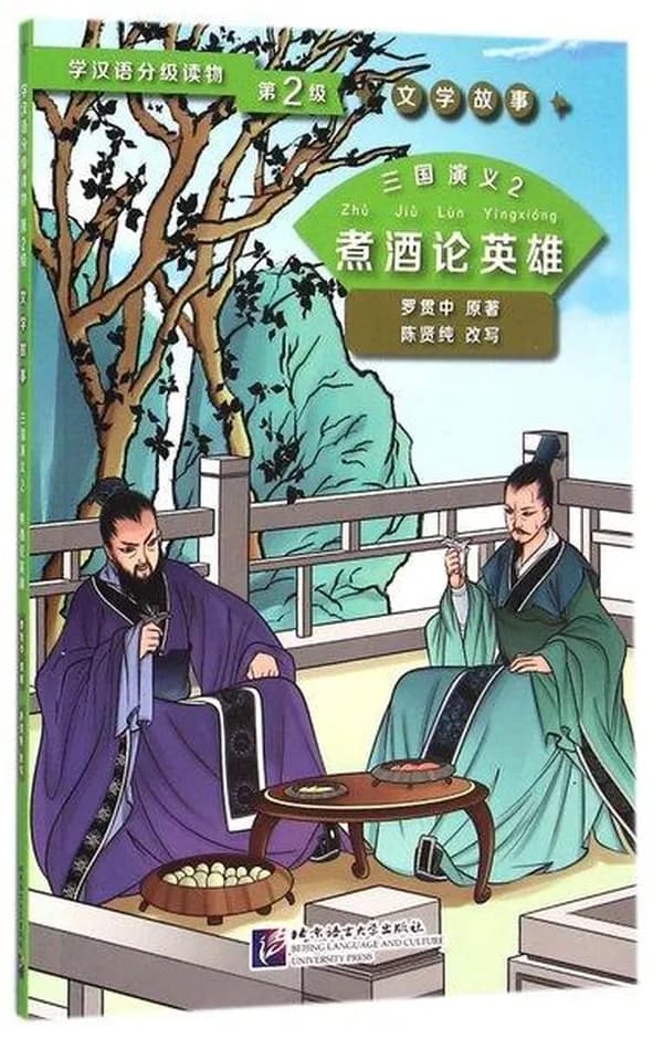 Three kingdoms 2: discussing heroes while drinking wine (niveau 2) (chinois