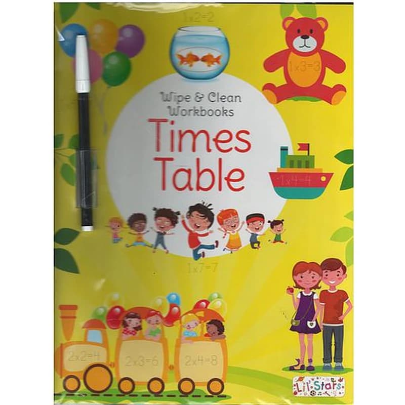 Wipe&Clean workbooks - Time Tabel