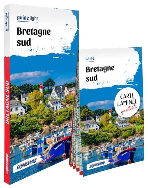 Bretagne sud : Avec 1 carte laminée 1