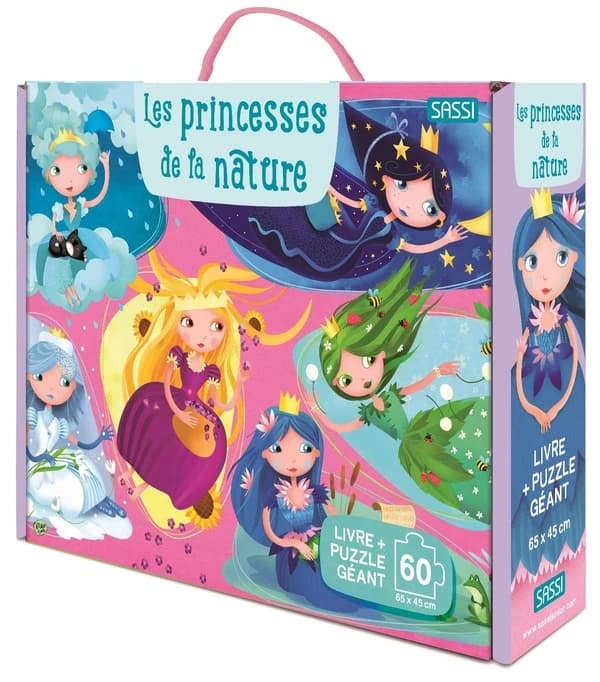 Les princesses de la nature : Livre et puzzle géant 60 pièces