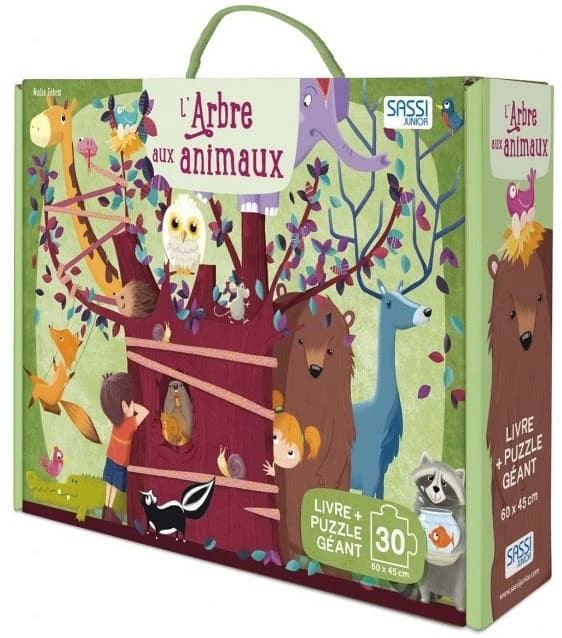 L'arbre aux animaux : livre et puzzle géant 60 pièces