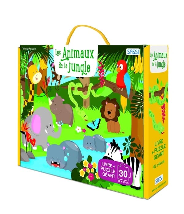 Les animaux de la jungle : Puzzle géant