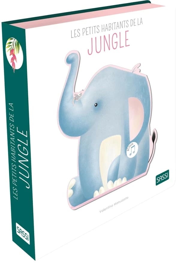 Livres sonores ; les petits habitants de la jungle