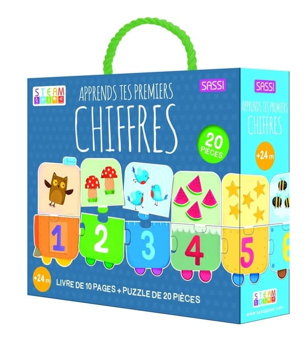 Apprends tes premiers chiffres : Avec 1 puzzle de 20 pièces