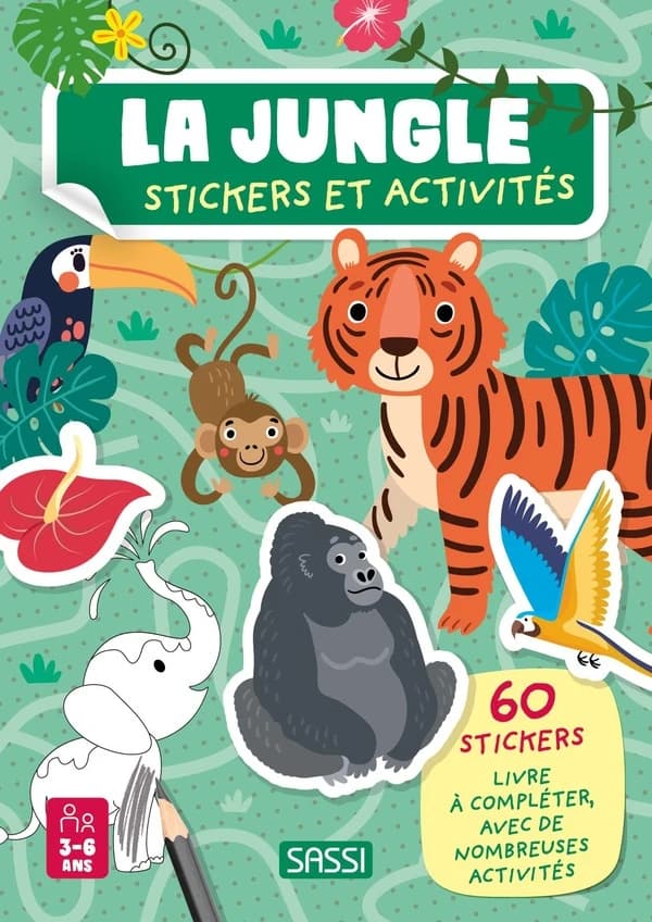 La jungle : Avec 60 stickers