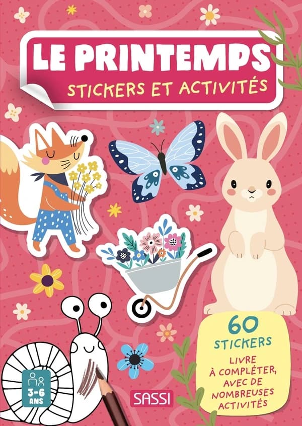 Livres d'activités : Le printemps : Stickers et activités
