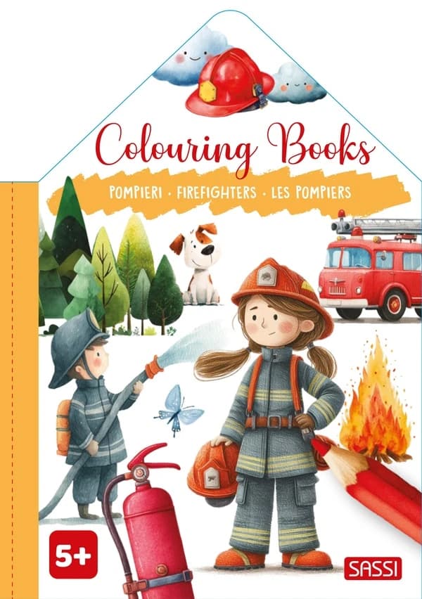 Colouring book : Les pompiers