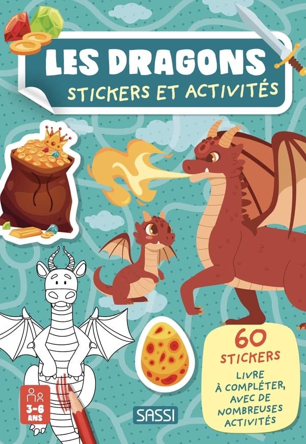 Livres d'activités : Le dragons : Stickers et activités
