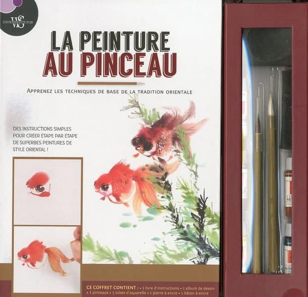 La peinture au pinceau ; apprenez les techniques de base de la tradition orientale