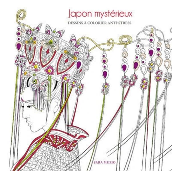Japon mystérieux ; dessins à colorier anti-stress