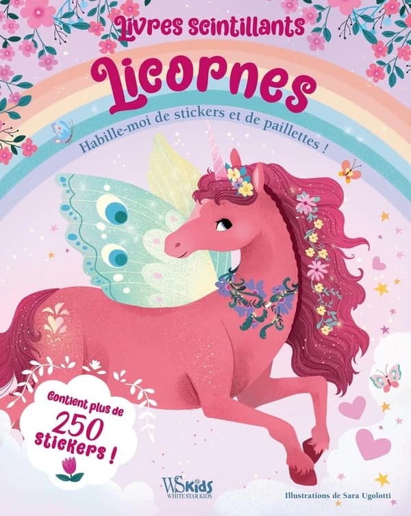 Livres scintillants : licornes