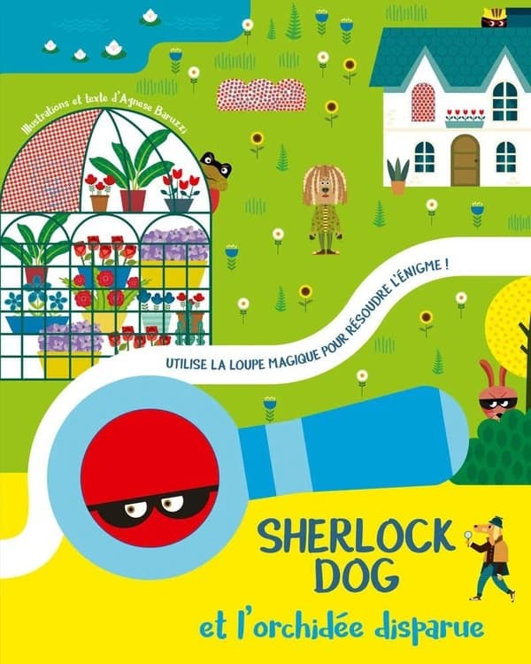 Sherlock Dog et l'orchidée disparue : utilise la loupe magique pour résoudre l'énigme !