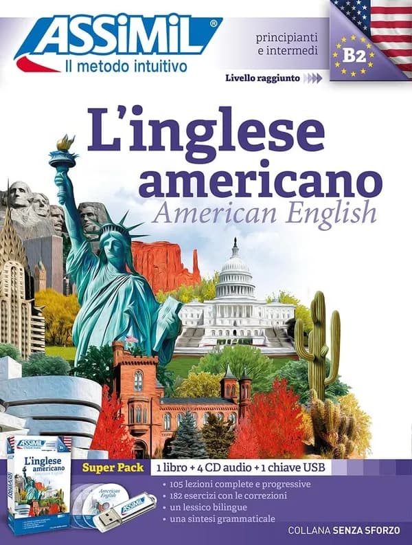 L'inglese americano ; american english ; B2 ; superpack