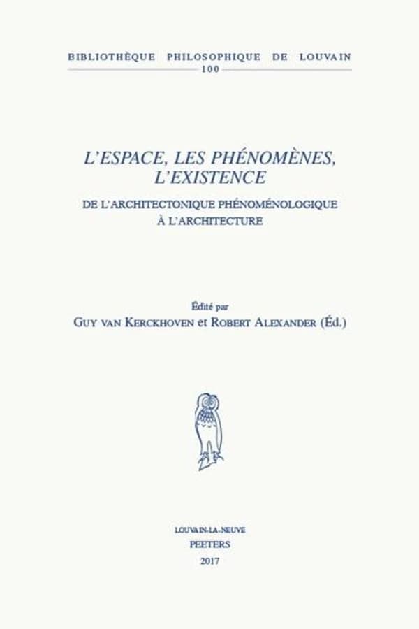L'espace, les phénomènes, l'existence : de l'architectonique phénoménologique à l'architecture