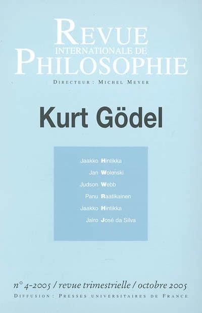 REVUE INTERNATIONALE DE PHILOSOPHIE n.234 : Kurt Godel