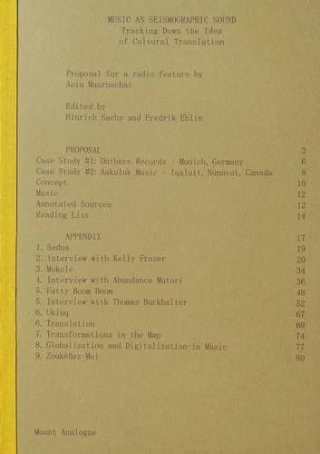 Music as seismographic sound : tracking down the idea of cultural translation