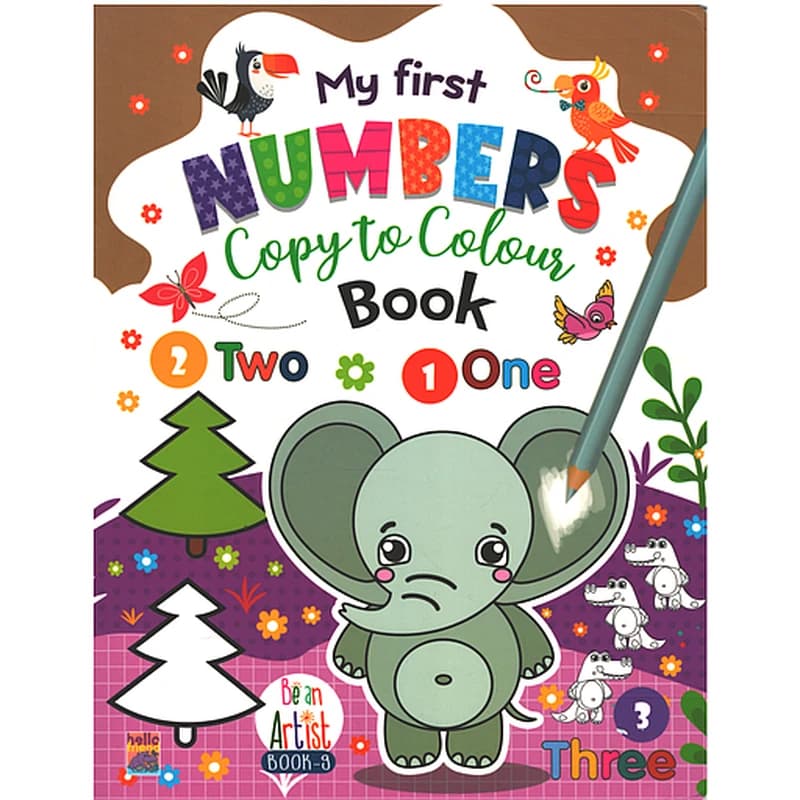 My First Numbers Copy to Colour Book