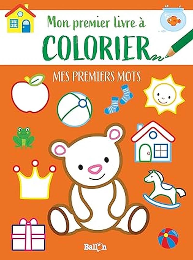mon premier livre à colorier mes premiers mots