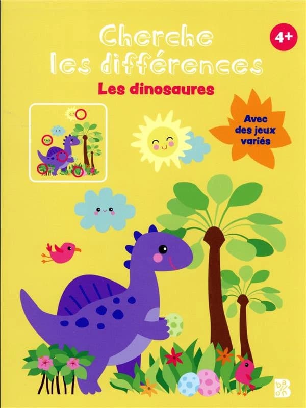 Cherche les différences : les dinosaures