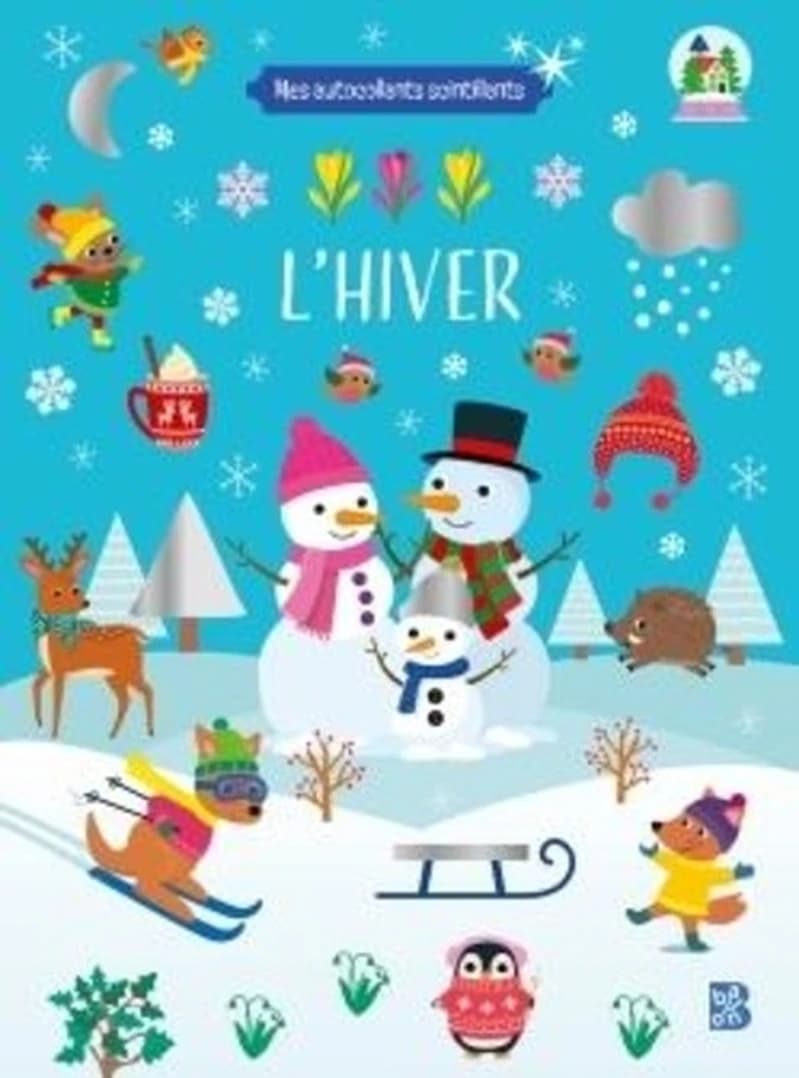 L'Hiver : Mes autocollants scintillants : [Autocollant]