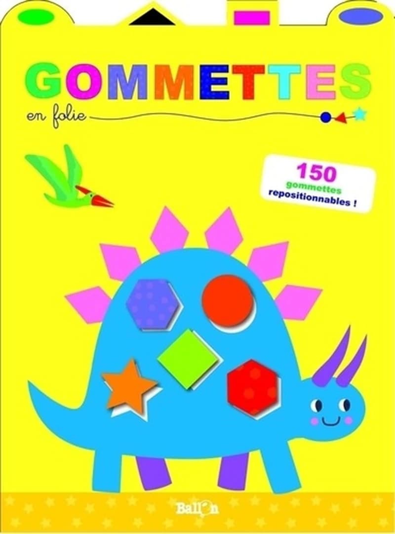 Gommettes en folie : dinosaure - 130+ gommettes repositionnables ! : [Autocollant]