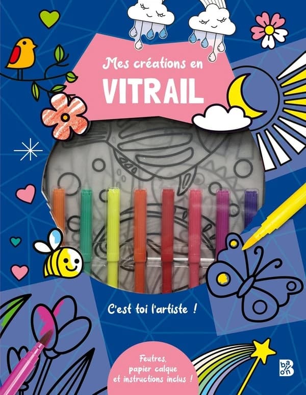 Mes créations en vitrail : [Album à colorier]