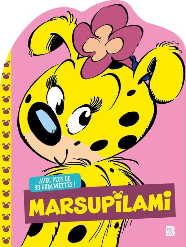 Marsupilami : Mes premières gommettes : Bonjour, Marsupilami (rose)