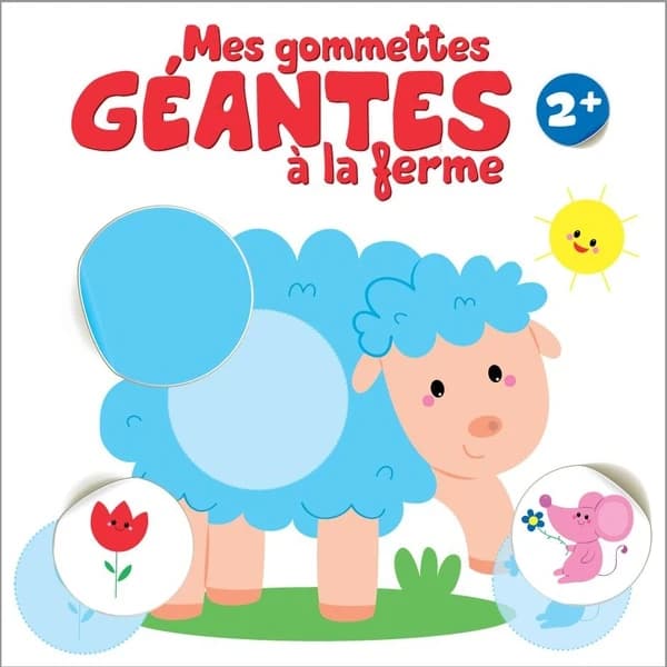Mes gommettes géantes à la ferme : 2 + (mouton)