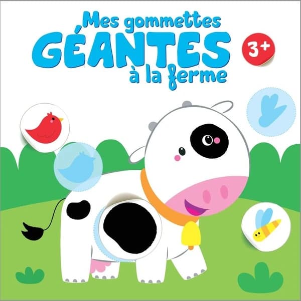Mes gommettes géantes à la ferme : 3+ (vache)
