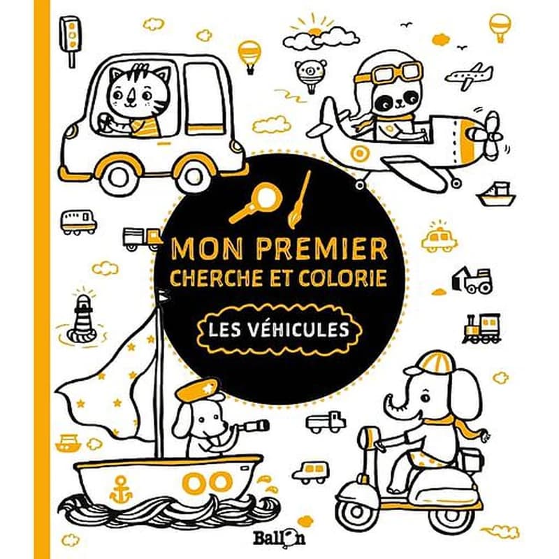 Mon premier cherche et colorie - Les véhicules 3+