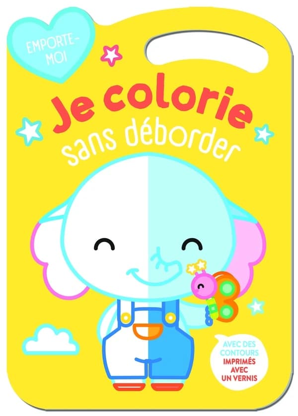 Emporte-moi : Je colorie sans déborder : l'éléphant