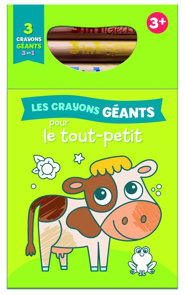 Vache : Avec 3 crayons
