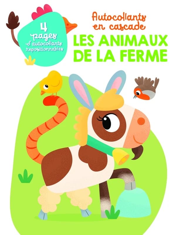 Autocollants en cascade : les animaux de la ferme