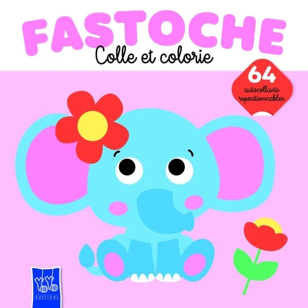 Fastoche : Colle et colorie : L'éléphant