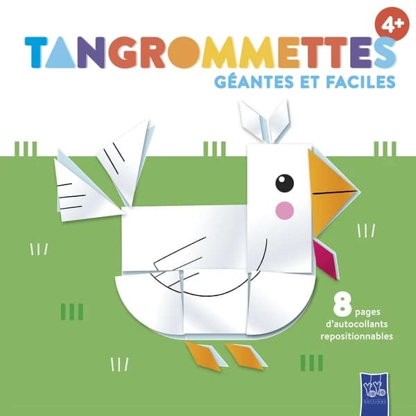 Tangrommettes géantes faciles : La poule