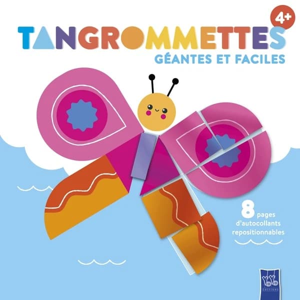 Tangrommettes géantes faciles : Le papillon