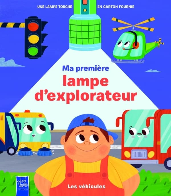 Ma première lampe d'explorateur : Les véhicules : Une lampe torche en carton fournie