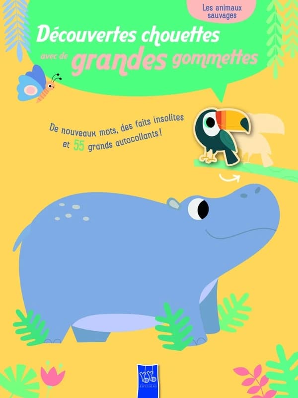 Découvertes chouettes avec de grandes gommettes : Les animaux sauvages